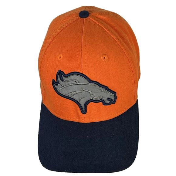 NFL New Era Denver Broncos Orange/Navy 39Thirty  Hat Men’s Size: M/L - Picture 1 of 9